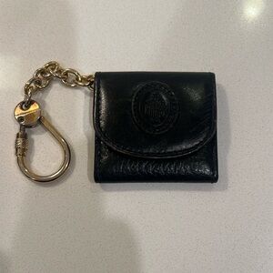 SUPER RARE Vintage MARK CROSS Mini Leather Wallet Keychain!